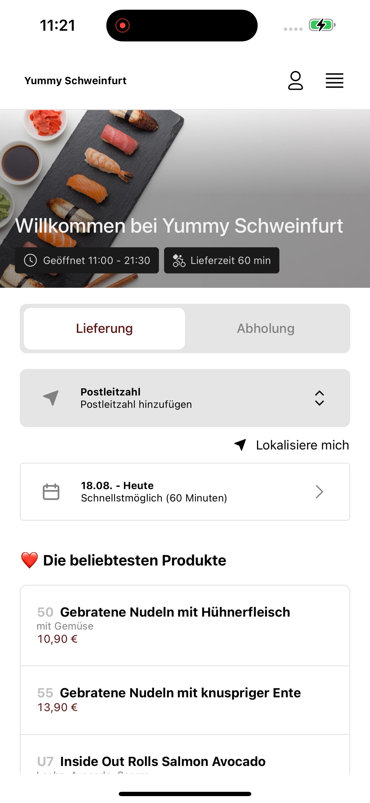 Yummy Schweinfurt screenshot 2