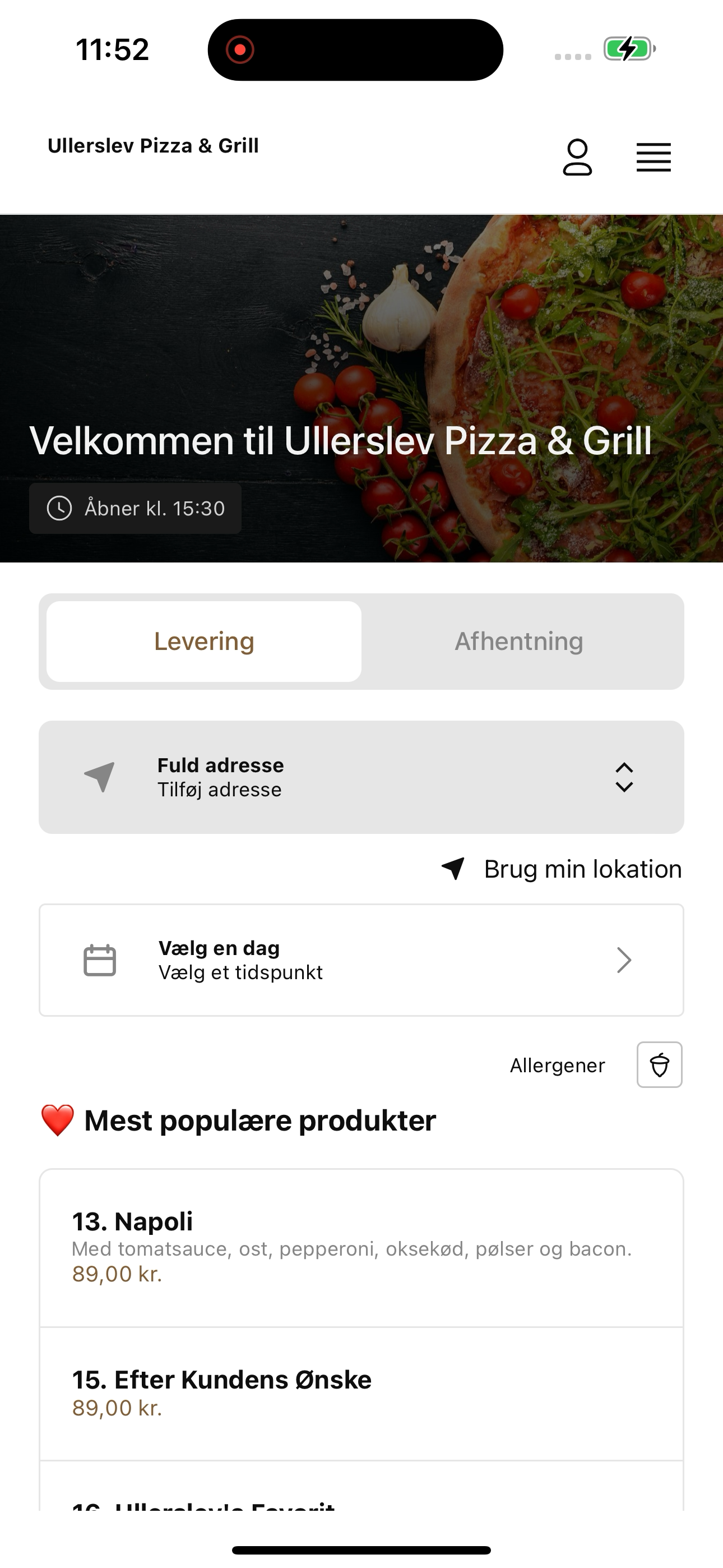 Ullerslev Pizza & Grill 5540 screenshot 5
