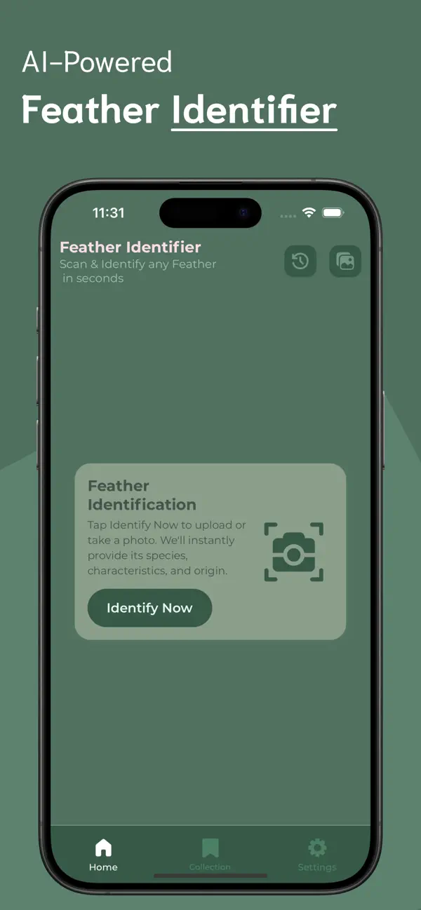 #1. Feather Identifier - FI (iOS) Ved: Ankur Dhameliya