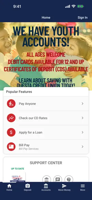 Questa Credit Union screenshot 1
