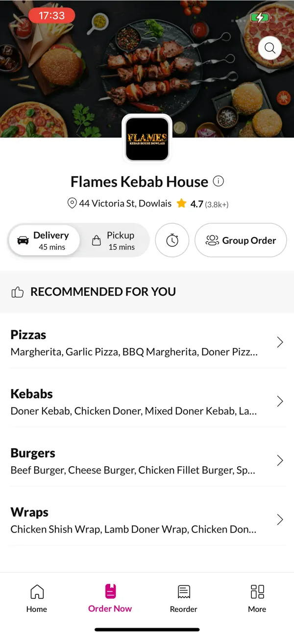 Screenshot #3 pour Flames Kebab House Dowlais