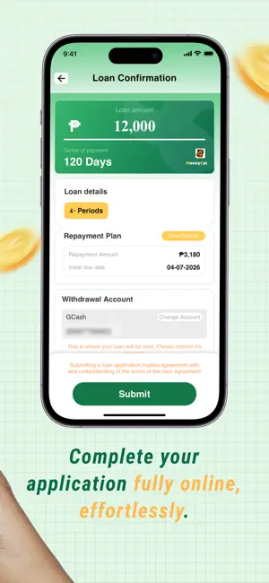 MoneyCat - Fast Cash Loan PH iPhone screenshot 2