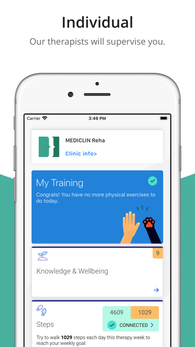 Screenshot #1 pour MEDICLIN Therapy