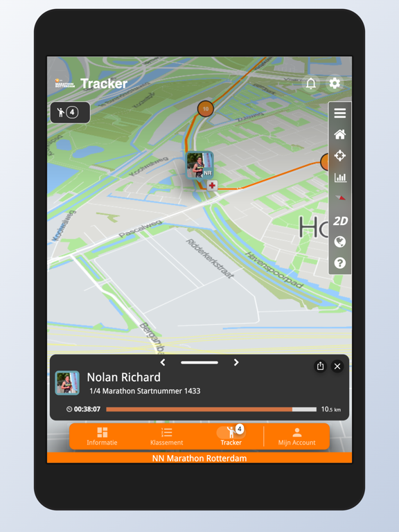 NN Marathon Rotterdam iPad app afbeelding 4