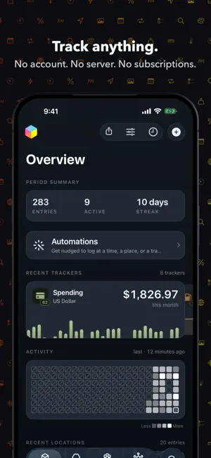 Datum: Private Data Tracker screenshot 1