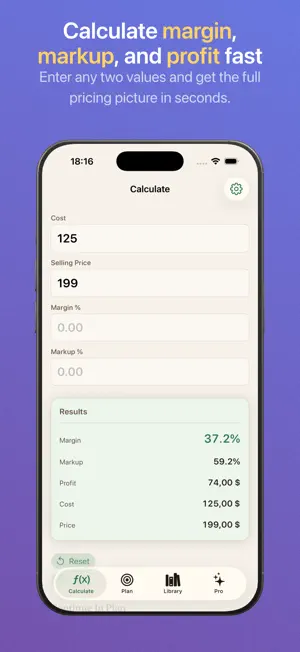 PriceMargin: Margin Calculator screenshot 1