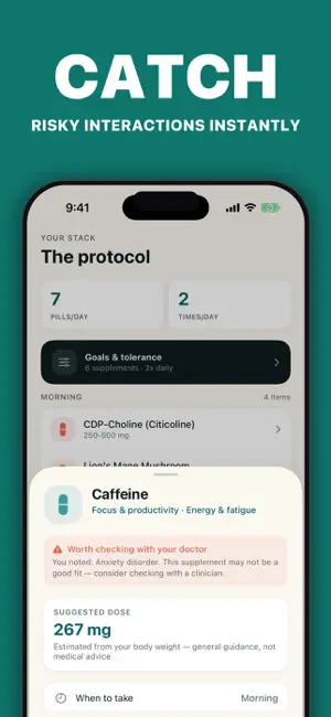 Suplagen: AI Supplement Stack screenshot 3