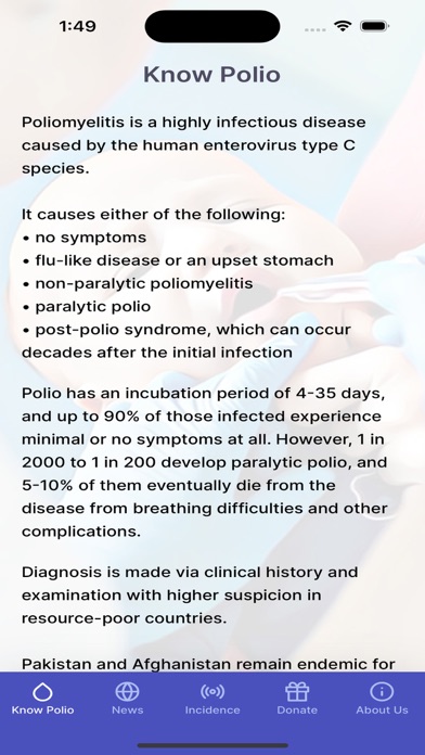 Know Polio Screenshot