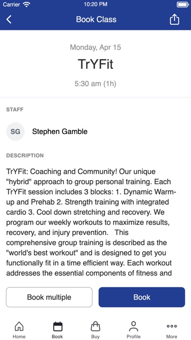 TrYumph Fitness Screenshot