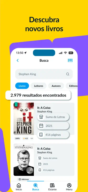 Skoob - Organize suas leituras screenshot 5 of 8