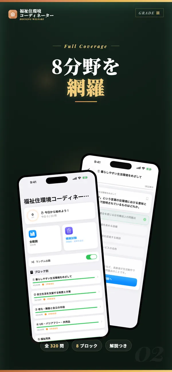 Screenshot #2 pour 福祉住環境コーディネーター3級 試験対策｜問題集