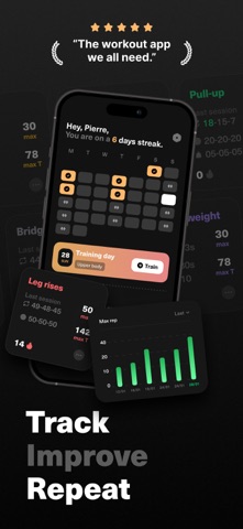 Pantakala workout gym tracker screenshot