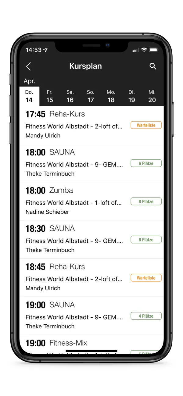 Screenshot #2 pour Fitness World Albstadt