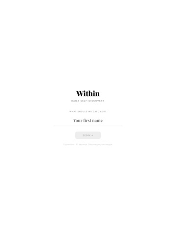 Within - Know Yourself