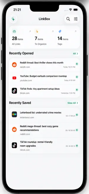 LinkBox: Bookmark Manager screenshot 3