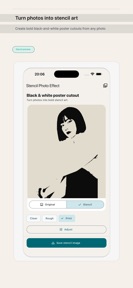 Stencil Photo Effect screenshot