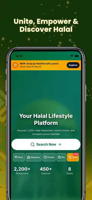 HalalHQ - Halal Marketplace screenshot 1