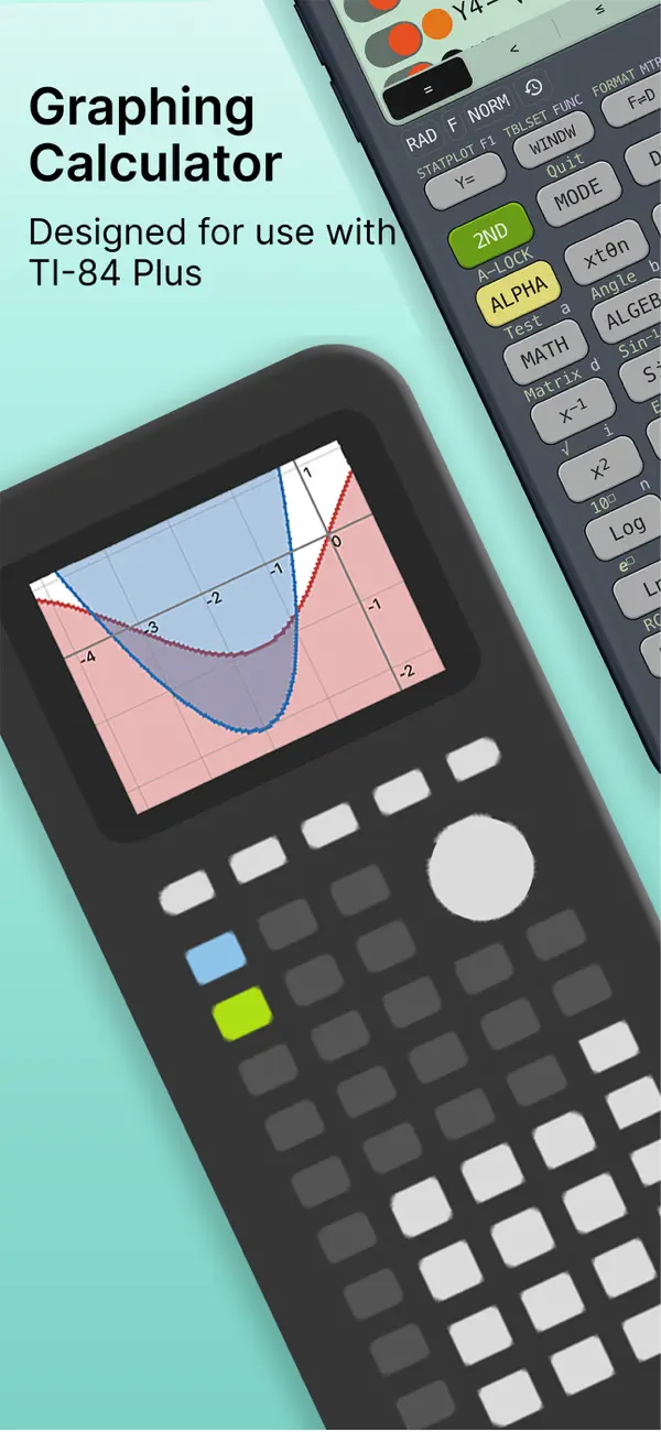 #1. Ncalc - Graphing Calculator 84 (iOS) By: Tran Duy