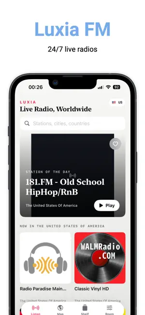 Luxia: Pro Radio Player FM screenshot 1