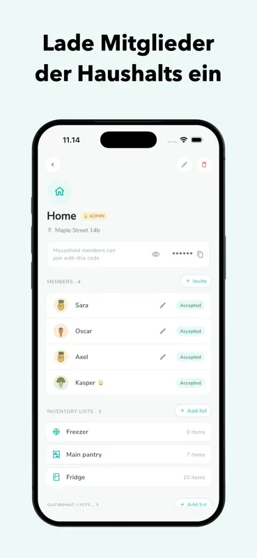 NoWaste: Lebensmittelliste screenshot 5 of 10
