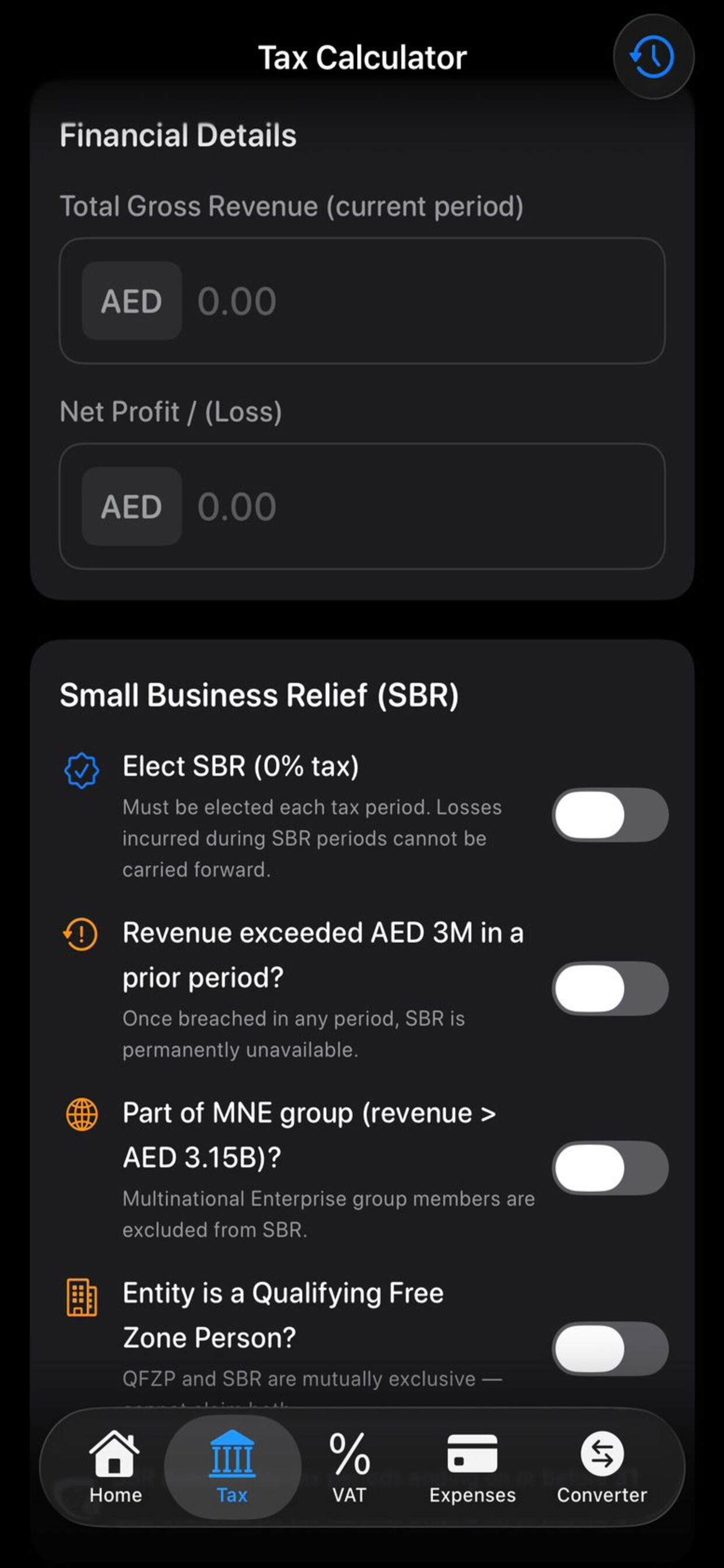 UAE Corporate Tax Calculator screenshot 4