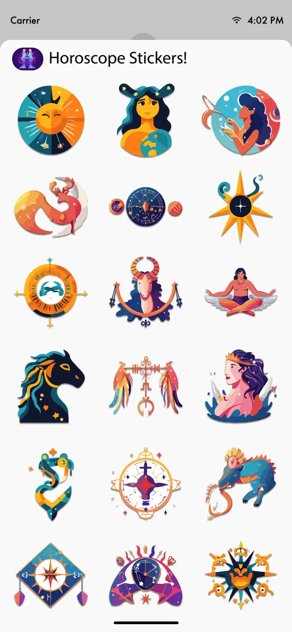 Screenshot #3 pour Horoscope Stickers!