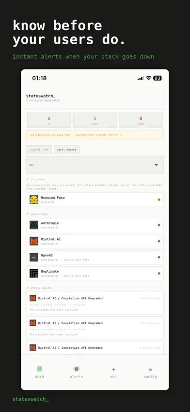 StatusWatch: Service Monitor screenshot 1