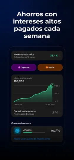 Captura de pantalla de Bunq en iPhone 2