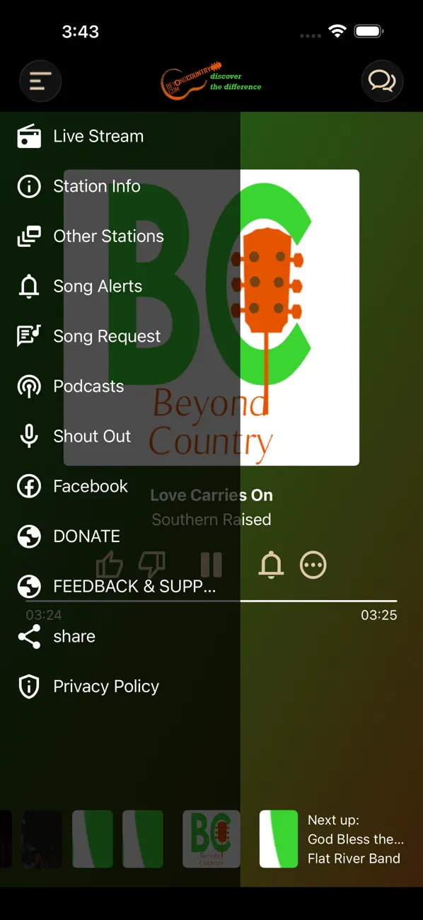 Screenshot #2 pour Beyond Country Radio