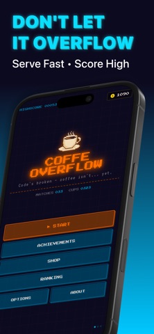 Coffee Overflow: Neon Rhythm Screenshot 4 of 4