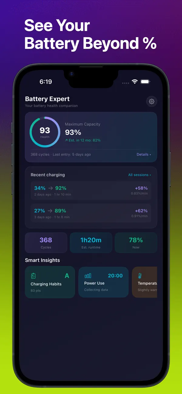 Screenshot #2 pour BatteryPro - Health & Charging