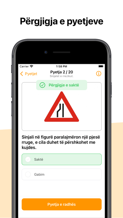 Autoshkolla Shqipëri - Testet Screenshot