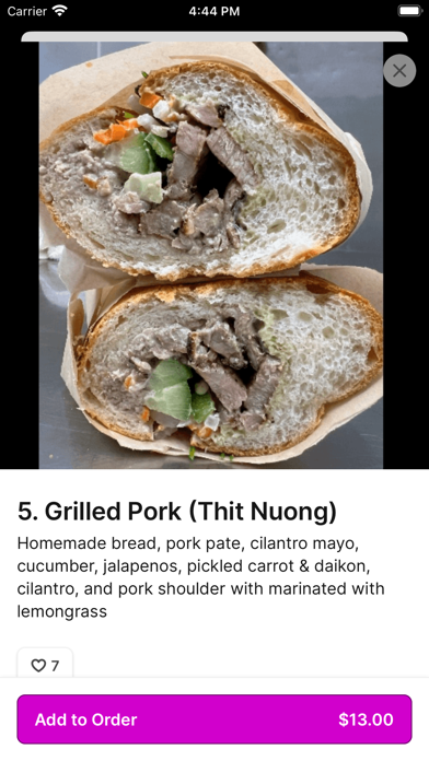 La Baguette Sandwiches iPhone screenshot 4 - Food & Drink app