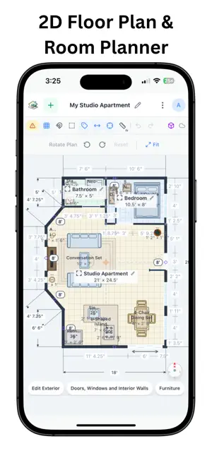 RoomSketch3D Floor Planner iPhone screenshot 1