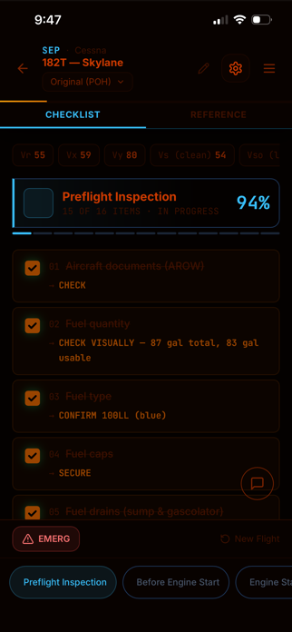 FlightCheck: Pilot Checklist Screenshot 7 of 10