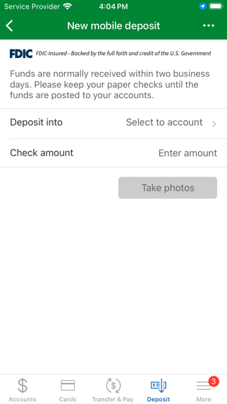 North Shore Bank Personal Screenshot