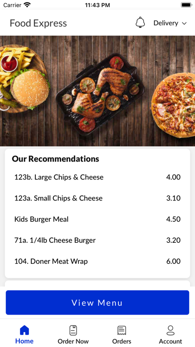 Food Express Screenshot