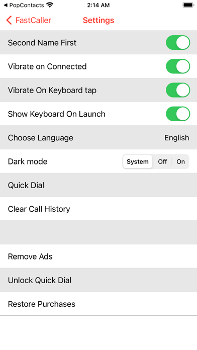 FastCaller Screenshot