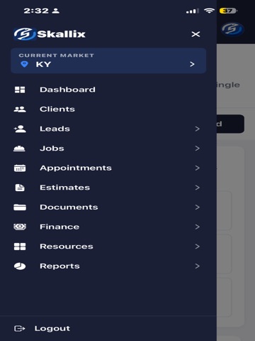 Skallix CRM iPad screenshot