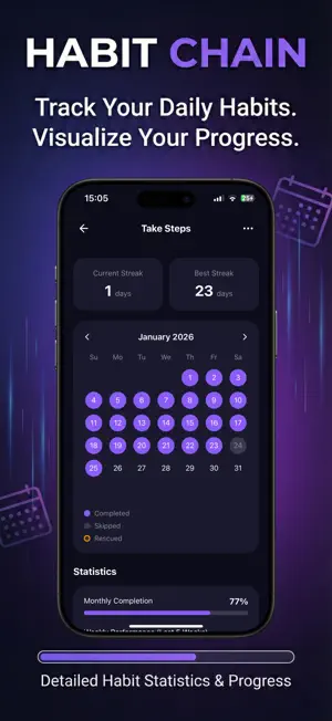 Habit Chain: Daily Habits screenshot 4