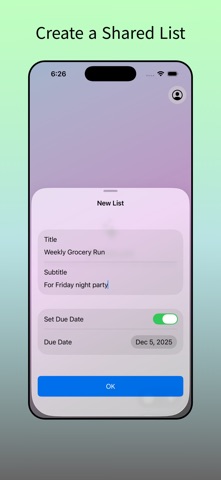 SharedList: Real-time List Screenshot 2 of 4