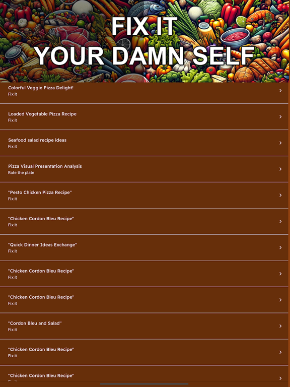 Fix It Your Darn Self iPad screenshot 4 - Food & Drink app