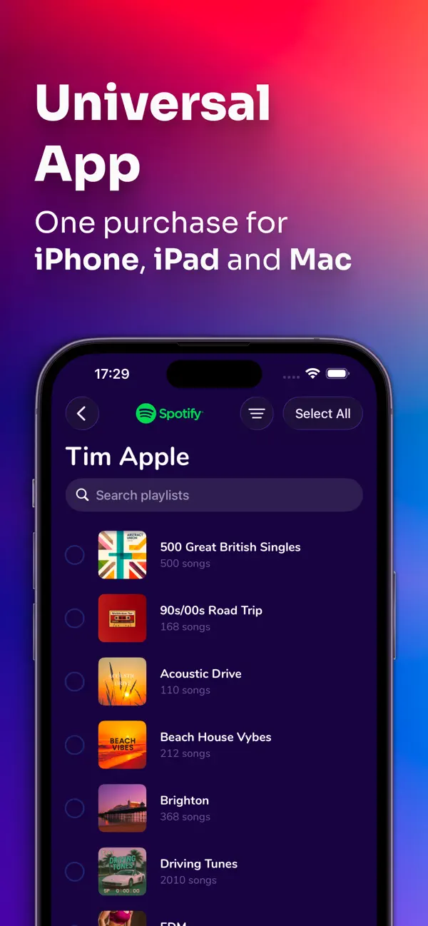 Screenshot #3 pour MusicToMusic Playlist Transfer