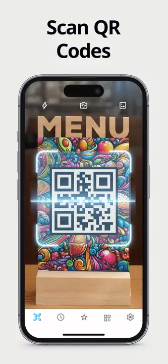 QR Code Reader + QR Scanner: Screenshot 1 von 5