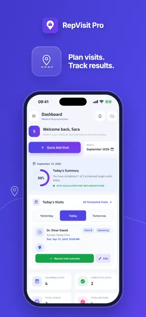 RepVisit Pro – Medical Rep screenshot 1