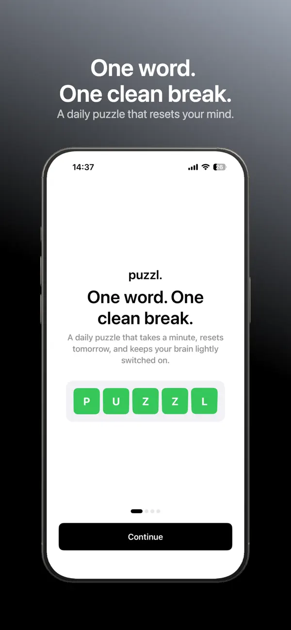 Screenshot #1 pour puzzl. - Daily Word Puzzle