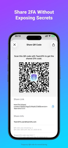Team2FA – Secure 2FA Sharing Screenshot 3 of 3