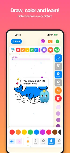 Draw & Learn to Talk with Bob screenshot 1