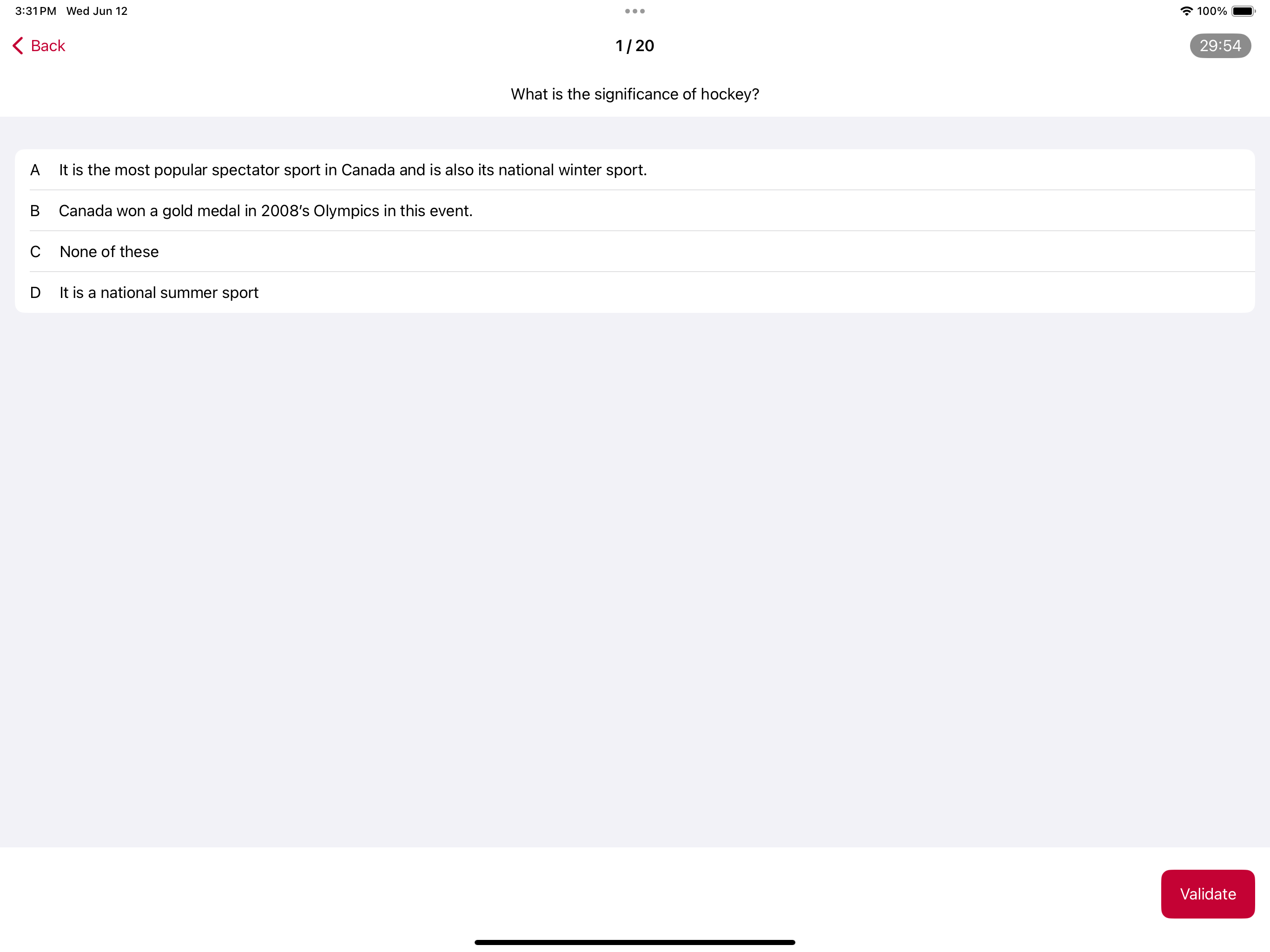 Canada Quiz.