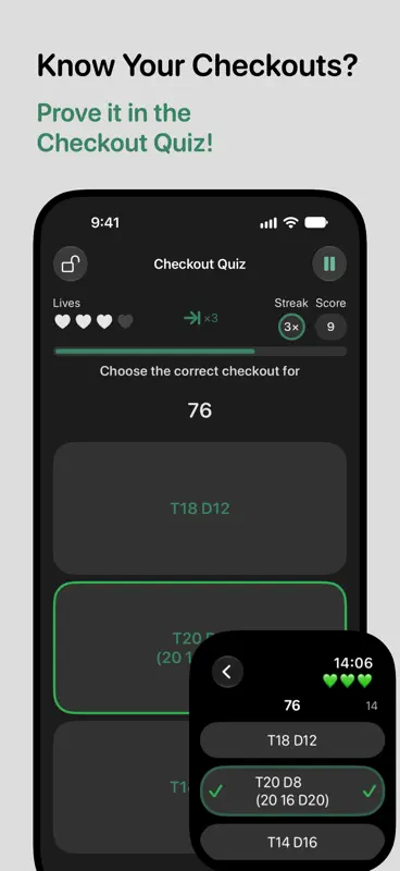 Darts Checkout Scorer Pro screenshot 9 of 10